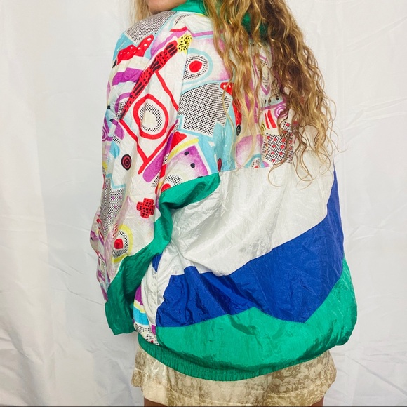 Vintage color block 90’s windbreaker - Picture 4 of 4
